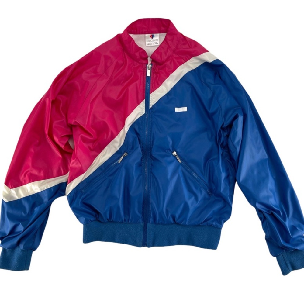 Ensemble Cycliste Descente Vintage 80s – Veste Rouge XL Et Pantalon Noir, Japon